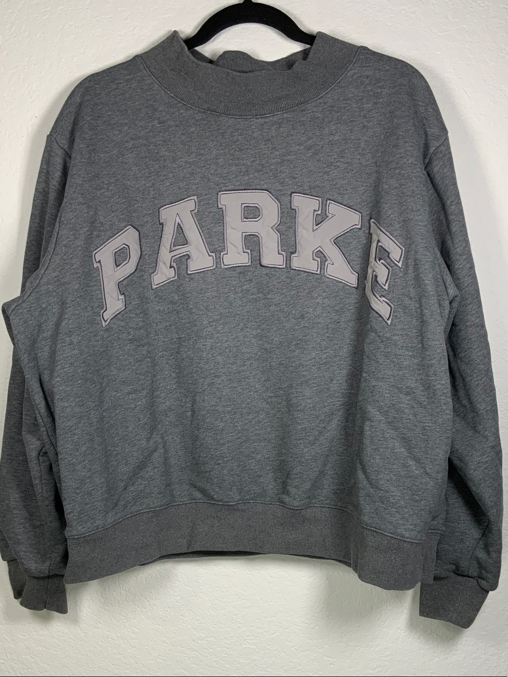 Parke RARE Dark Grey on Grey Women's Crewneck Sweatshirt